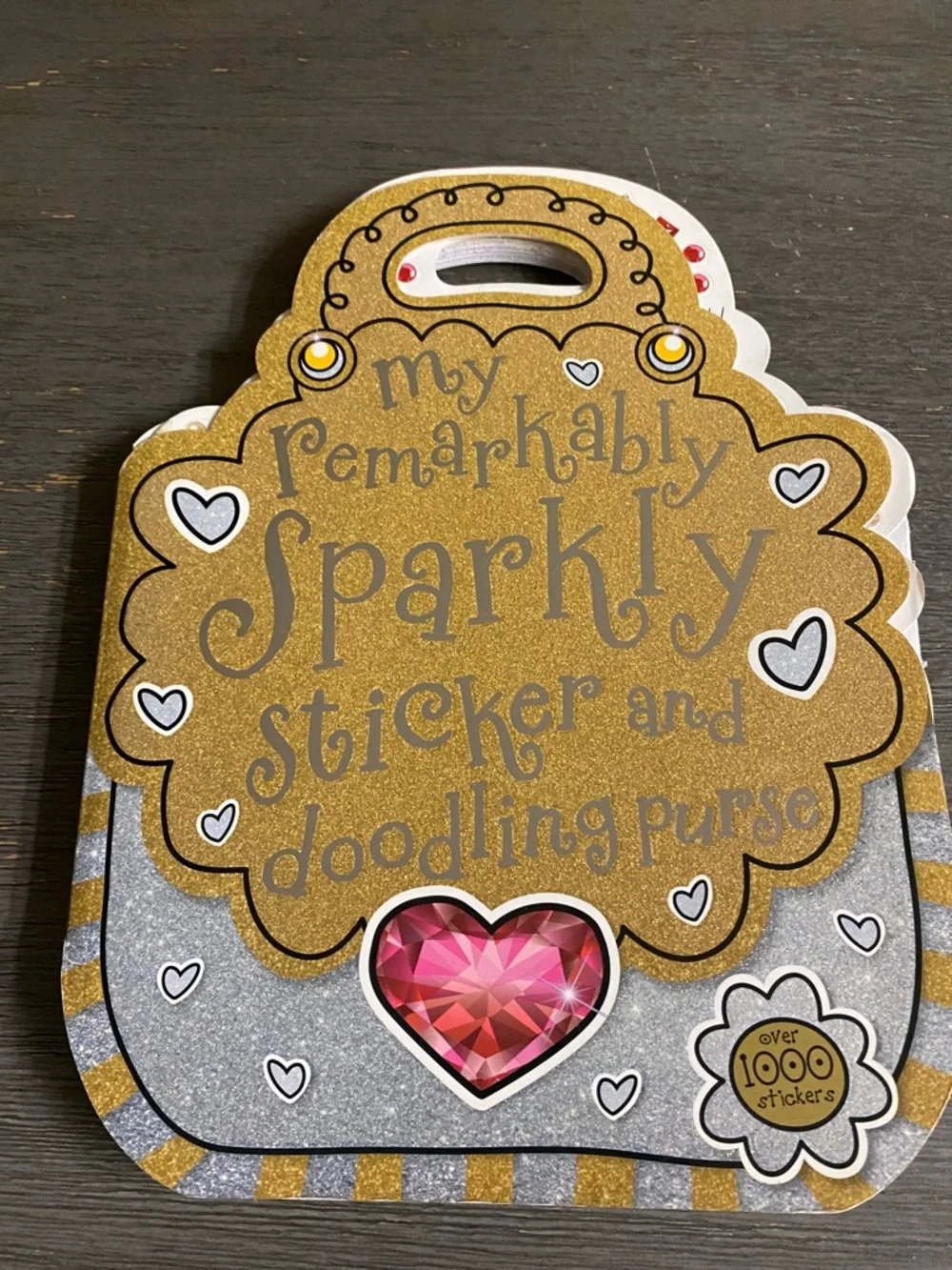 Sparkly Sticker and Doodling Purse Coloring Book.